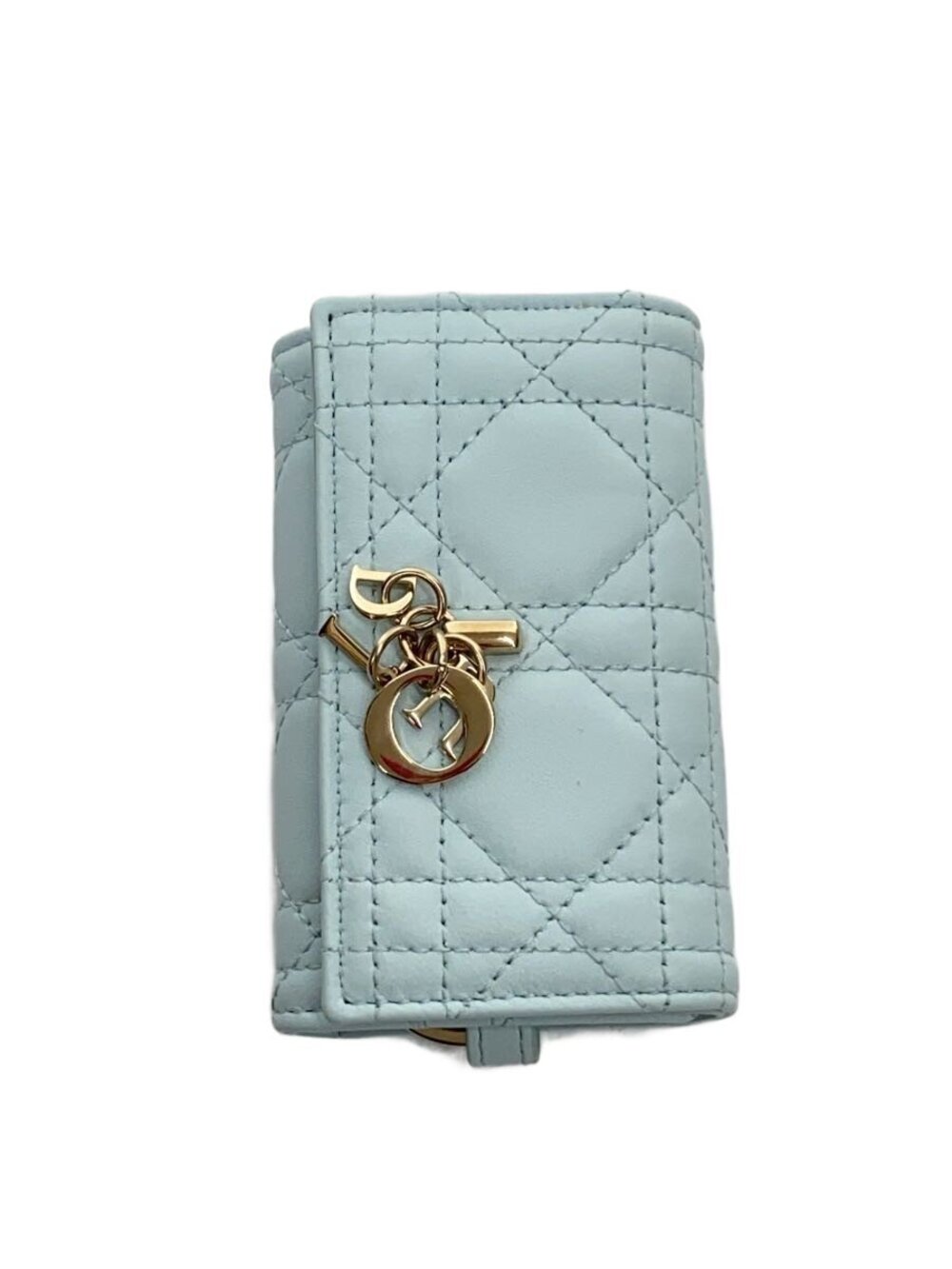 Christian Dior Key Case Wallet Blue